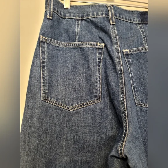 Etica Jeans Womens Sz 31 Blue Iris Relaxed Barrel High Waist Ethically Made NWT - Picture 11 of 15